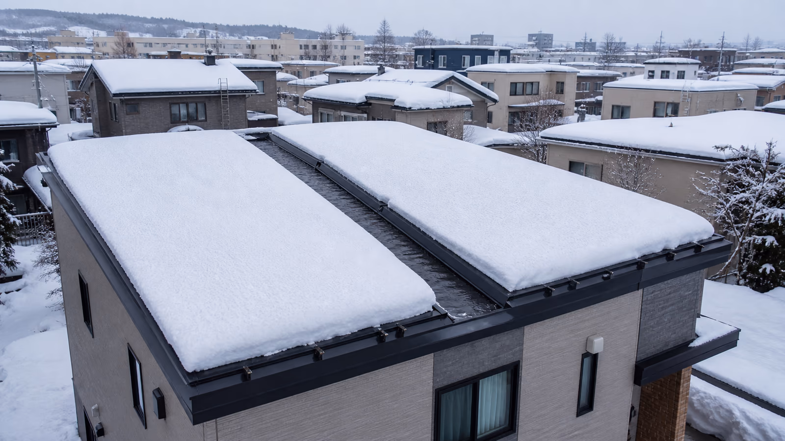 無落雪屋根(スノーダクト)のメンテナンス|雨漏りの原因と点検の時期